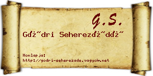 Gödri Seherezádé névjegykártya